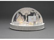 Konstsmide Wooden Silhouette Houses (Warm White, 5 LED)